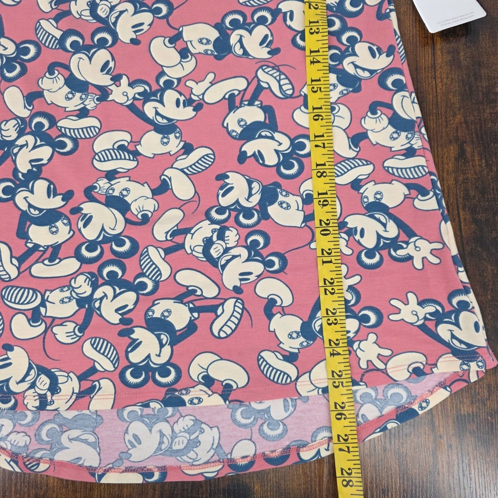 LuLaRoe Disney Classic T Shirt Women XS Pink Mickey Mouse Print Short Sleeve NEW - Picture 6 of 6